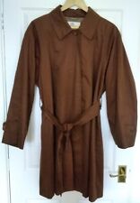 Vintage Aquascutum Ladies Raincoat / Mac / Trench Coat - Brown - Made In England