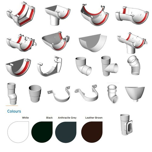 Half round guttering - guttering, and