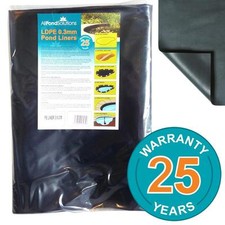 Pond Liners - LDPE 0.3mm Pond Liner - Choose from 10 Sizes - 25 Year Warranty