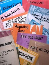 Sheet Music Song Reprint Editions 7 - Select from list - Discounts for multiples