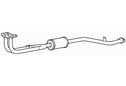Quality twin front - twin, exhaust