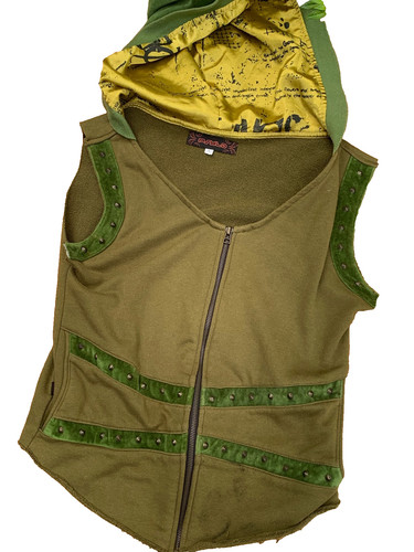 Psylo green waistcoat jacket - psylo,