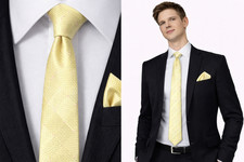 Men's Tie & Hanky Jacquard