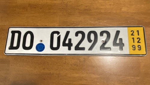 Vintage german license number - vintage,