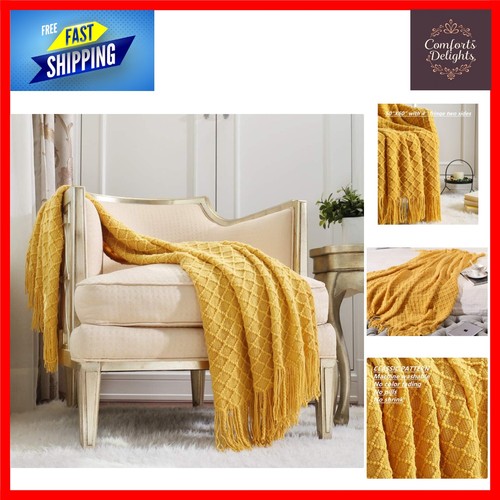 Knitted decorative throw - knitted,