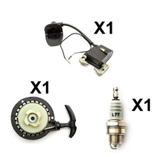 Mini Moto Dirt Bike Pull Start Short Black Ignition Coil Spark Plug 47cc 49cc