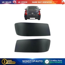 2X FRONT BUMPER MOULDING FITS VW TRANSPORTER T5 CARAVELLE 7E0807819 7E0807820