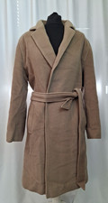 ALEXON Women's Brown Coat Belt  100% Virgin Wool UK16 Belted Outdoor L3081