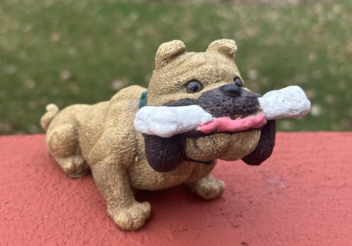 Hand cast english bulldog - english,