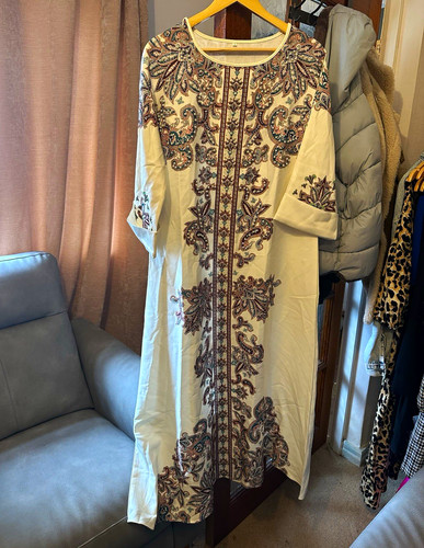 Cream multicolour paisley - multicolour,