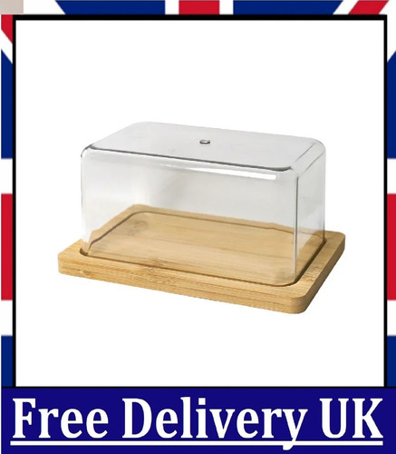 Nordic bamboo butter dish with - butter,