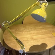 Vintage Yellow IKEA Tertial Adjustable Clamping Swing Arm Lamp PAT Tested VGC