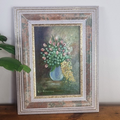 Vintage framed oil - vintage,