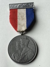 King George VI & Elizabeth 1937 Coronation Medal Spink & Co Medals To The King