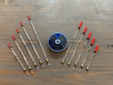 10 Loaded Fishing Waggler Floats And 205 Piece Split Shot (238)