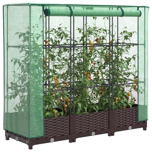 Raised garden bed with - raised,