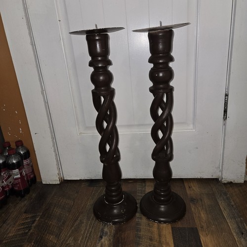 Vintage pair wood open - vintage,