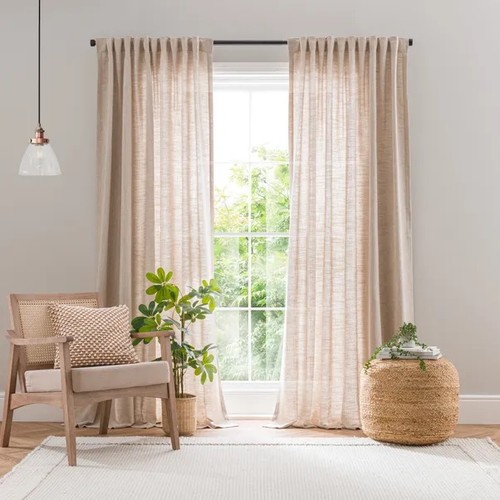 Dunelm zia linen look multi - linen,