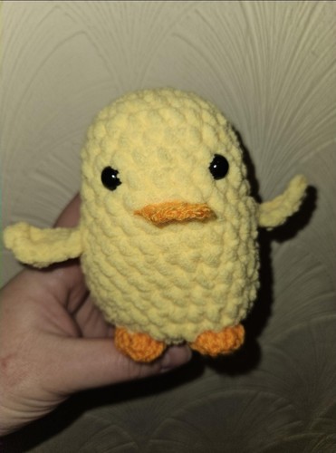 Duck teddy plush handmade - duck,