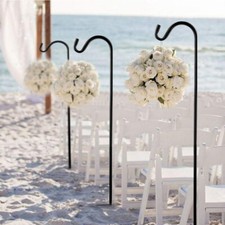 2× Shepherd Crook Hooks Metal