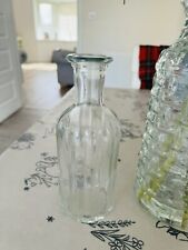 BN Clear Bud Glass Flower Vases Home Wedding Decor Ribbed Vases Bottles 19cm