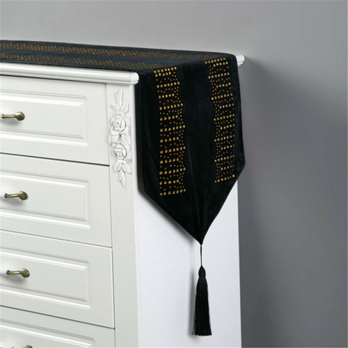 Diamante velvet table runner - table,