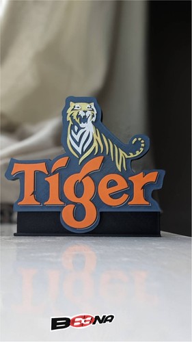 Tiger beer logo display - beer,