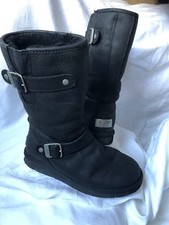 UGG SUTTER BLACK LEATHER/