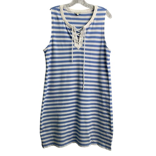 Talbots womens medium blue and - talbots,