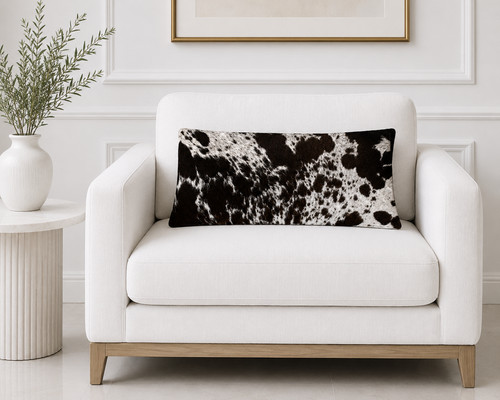 100 natural cowhide pillow - cowhide,