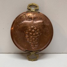 Vintage COPPER Pan With Brass