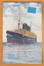 Shipping - P & O -S. S Viceroy of India.   Postcard