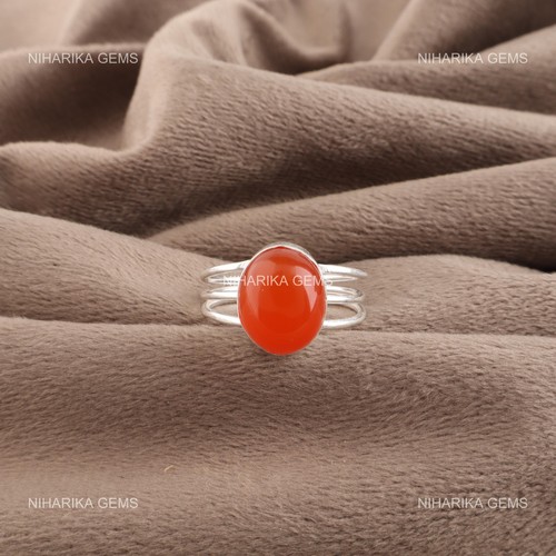 Oval carnelian gemstone - carnelian, boho