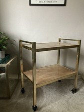 Gold Marble Rectangle Bar Cart
