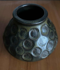 Vintage Jens H. Qvistgaard Pottery Vase 1960s Eslau Denmark Haresfur Glaze?