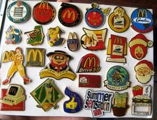 McDONALDS PINS vintage collection x26 all sorts McDonalds metal pin BADGES