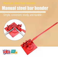 Portable Heavy-duty Manual Rebar Bender 1-20mm Bending Tool Steel Bar Bender UK
