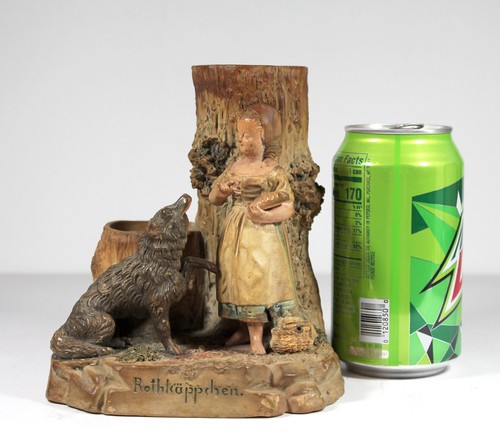 Antique wolf smoking stand - antique,