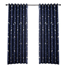 Window Curtain Silver Stars