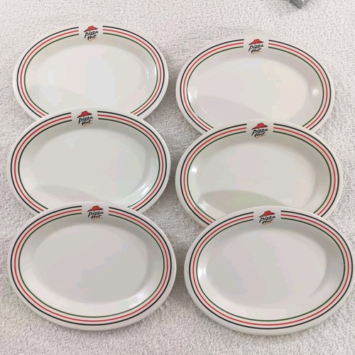 Vintage pizza hut oval - hut, plates