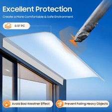 Clear Front Door Awning Canopy