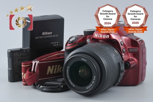 Nikon d3200 red mp dslr - red,