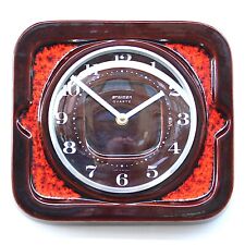 Lovely 1970s FAT LAVA West German ceramic Vintage Wall Clock Midcentury Retro