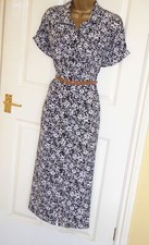 Black / Navy white floral