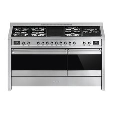 Smeg Opera 150cm Dual Fuel Range Cooker with Electric Griddle - Stainless  A5-81