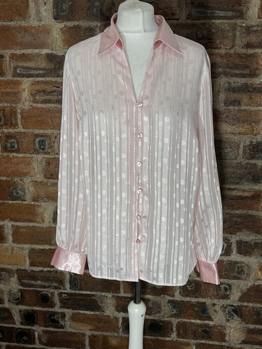 Pale pink lurex stripe - s,
