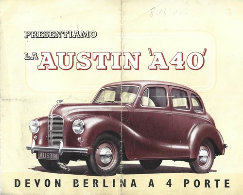 Austin a40 leaflet - leaflet,