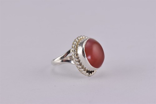 Sterling silver polished - sterling, red