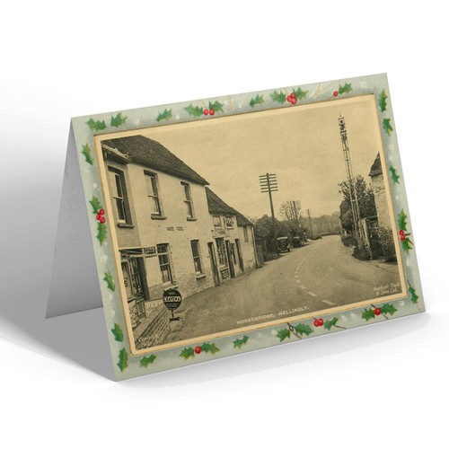Xmas notelet vintage - xmas, sussex