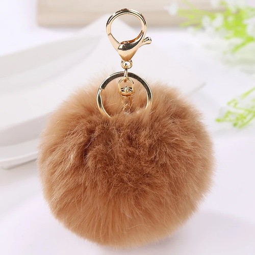 8cm faux rabbit - 8cm, pom